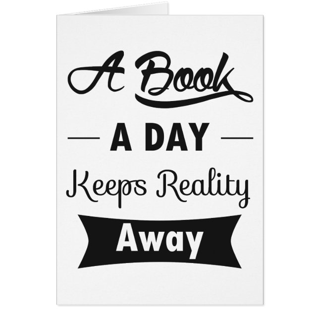 Een boek per dag houdt de realiteit weg (Voorkant)