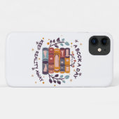 Een boek per dag houdt de realiteit weg Case-Mate iPhone case (Achterkant (horizontaal))