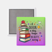 Een boek per dag houdt de realiteit weg van Magnet (Voorkant / Achterkant)