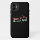 Een boek per dag houdt de werkelijkheid weg Case-Mate iPhone case (Achterkant)