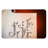 Een boek schrijven is een voltijdse waanzin magneet (Horizontaal)