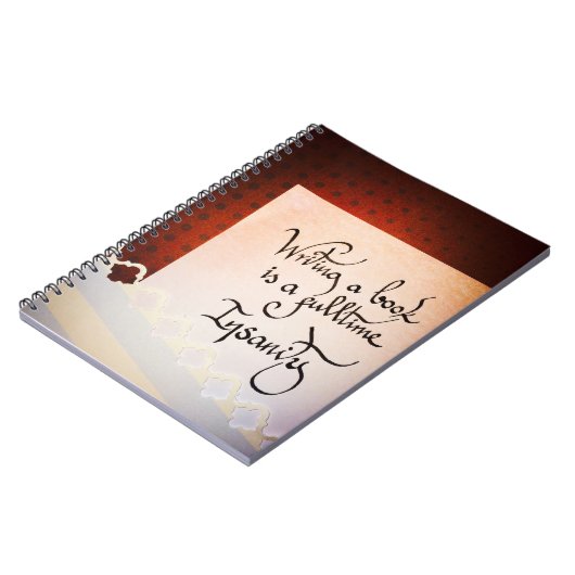 Een boek schrijven is een voltijdse waanzin notitieboek (Linkerzijde)