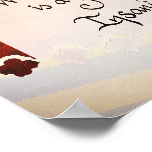 Een boek schrijven is een voltijdse waanzin poster (Hoek)