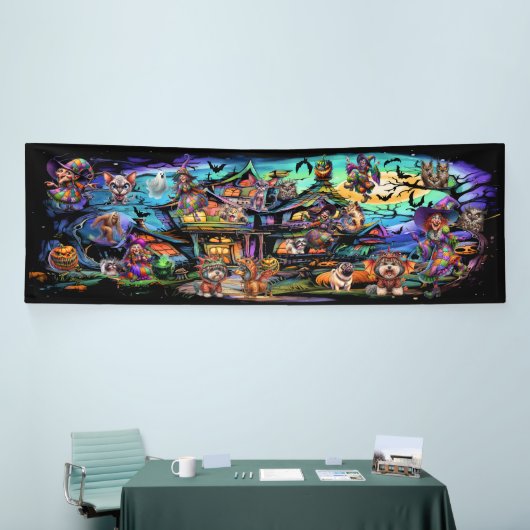 Een boek vol Halloween Spandoek (Beurs)