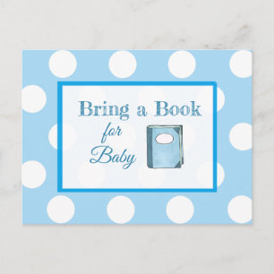 Een boek voor een Baby shower voor Baby meenemen Uitnodiging Briefkaart