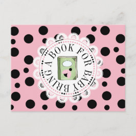 Een boek voor een Baby shower voor Baby meenemen Uitnodiging Briefkaart