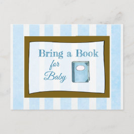 Een boek voor een Baby shower voor Baby meenemen Uitnodiging Briefkaart