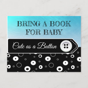 Een boek voor een Baby shower voor Baby meenemen Uitnodiging Briefkaart