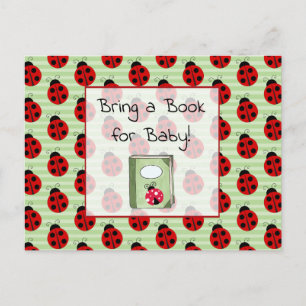 Een boek voor een Baby shower voor Baby meenemen Uitnodiging Briefkaart
