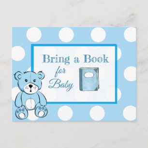 Een boek voor een Baby shower voor Baby meenemen Uitnodiging Briefkaart