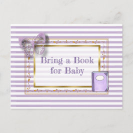 Een boek voor een Baby shower voor Baby meenemen Uitnodiging Briefkaart
