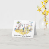 Een boekenachtige Kaart (Gele Bloem)