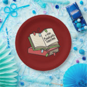 Een boekenachtige kerst papieren bordje (Feest)