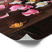 Een boeket bloemen in een Disco Ball Vase Poster (Hoek)