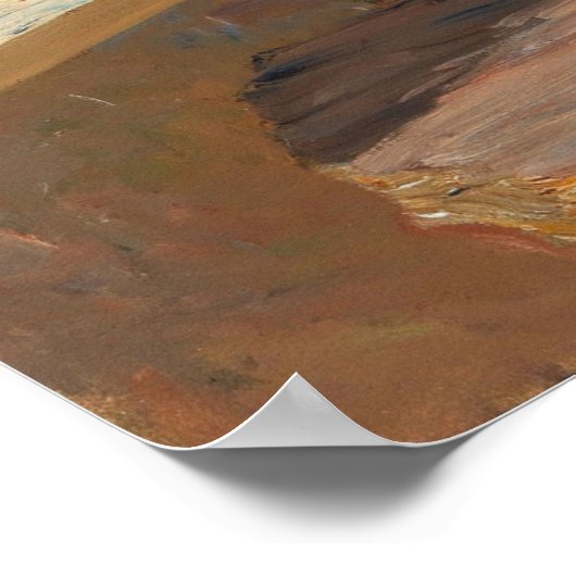 Een boeket poppies bij het raam poster (Hoek)