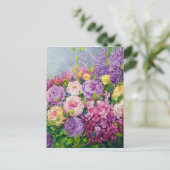 Een boeket rozen voor haar briefkaart (Staand voorkant)