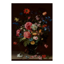 Een boeket van bloemen Clara Peeters Art Print