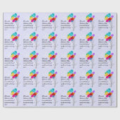 Een boeket van hart papieren ballonnen cadeaupapier (Vlak)