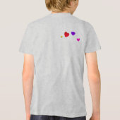 Een boeket van hart papieren ballonnen Tri-Blend shirt (Achterkant)