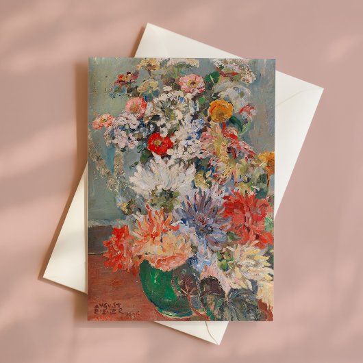 Een boeket van zomerbloemen | August Rieger Kaart