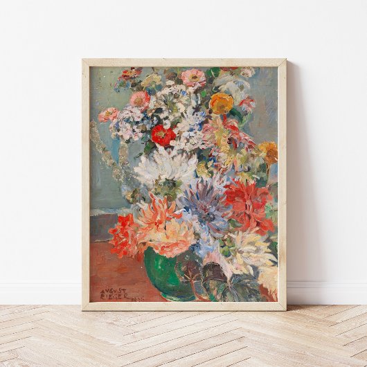 Een boeket van zomerbloemen | August Rieger Poster