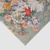 Een boeket van zomerbloemen | August Rieger Tissuepapier (Detail)