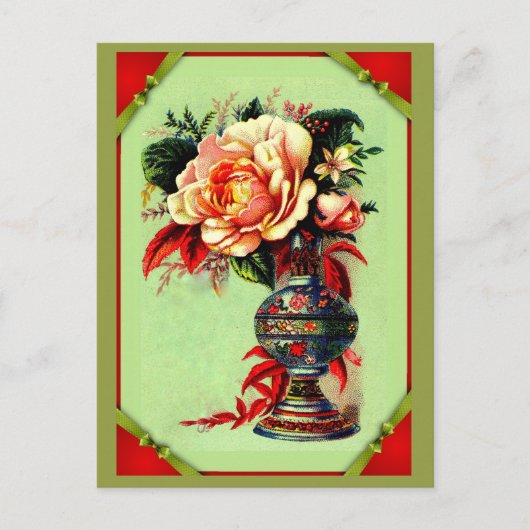 Een boeket voor je! Vanaf 1885. Briefkaart (Voorkant)