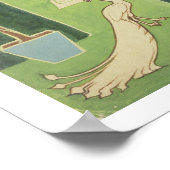 Een boekjasje voor 'een Floral Fantasy in een Oud Poster (Hoek)