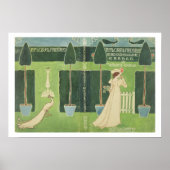 Een boekjasje voor 'een Floral Fantasy in een Oud Poster (Voorkant)