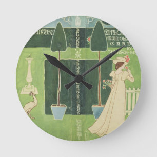 Een boekjasje voor 'een Floral Fantasy in een Oud Ronde Klok