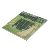 Een boekjasje voor 'een Floral Fantasy in een Oud Tegeltje (Zijkant)