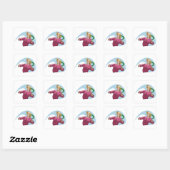 Een Boemerang Werpen Vierkante Sticker (Vel)