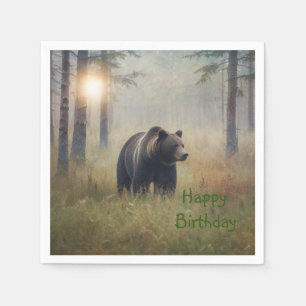 Een boer Happy Birthday Servet