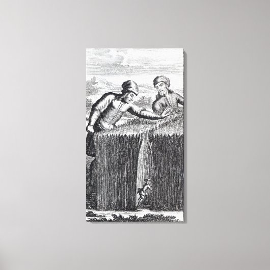 Een boer ontdekt in canvas afdruk (Voorkant)
