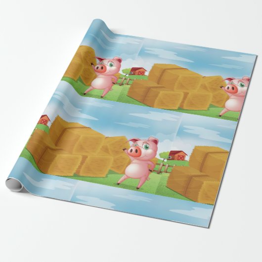 Een Boerderij afdrukken Cadeaupapier (Uitgerold)