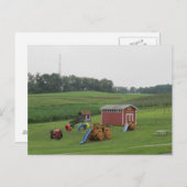 Een Boerderij afspelen Briefkaart (Voorkant / Achterkant)