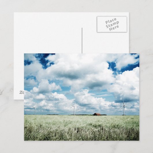 Een boerderij briefkaart (Voorkant / Achterkant)