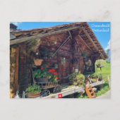Een Boerderij in Gimmelwald, Briefkaart Zwitserlan (Voorkant)