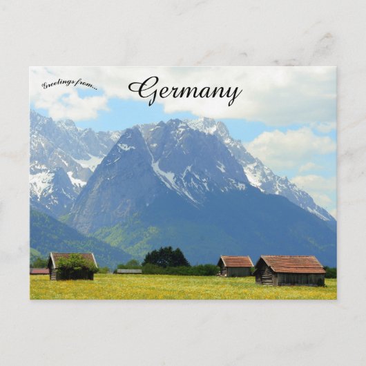 Een boerderij in Grainau Duitsland Briefkaart (Voorkant)