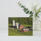 Een boerderij in het Barnet-centrum in Vermont. Co Briefkaart (Staand voorkant)
