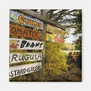 Een boerderij in Holderness, New Hampshire. Magneet