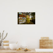 Een boerderij in Holderness, New Hampshire. Poster (Keuken)