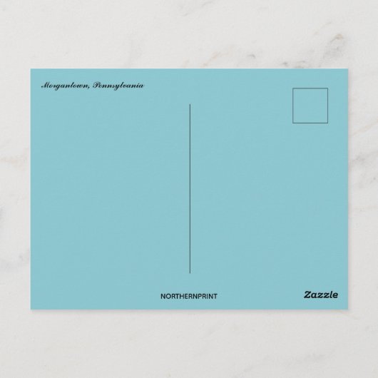 Een Boerderij in Morgantown Pennsylvania Briefkaart (Achterkant)