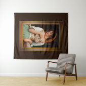 Een boerenschoonheid van Eugen von Blaas Wandkleed (In Situ (horizontaal))
