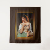 Een boerenschoonheid van Eugen von Blaas Wandkleed (Voorkant)