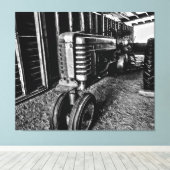 Een boerfenis canvas afdruk (Insitu (Houten vloer))