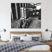 Een boerfenis canvas afdruk (Insitu (Slaapkamer))
