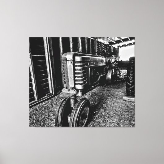 Een boerfenis canvas afdruk (Voorkant)