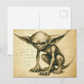 Een boggart wetenschappelijk sketch Briefkaart (Voorkant / Achterkant)