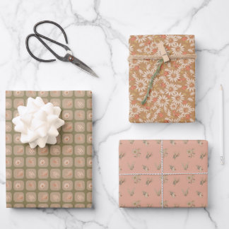 Een boho insectenverzameling inpakpapier vel
